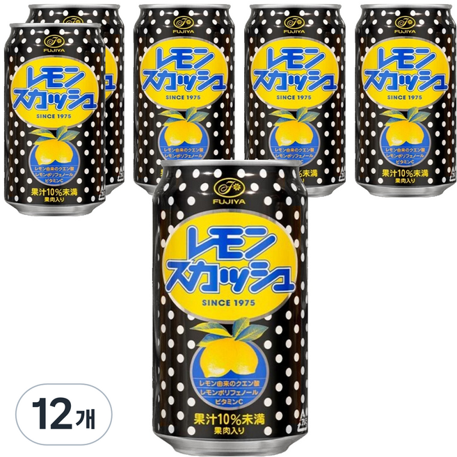 FUJIYA 不二家 檸檬蘇打, 12個, 350ml