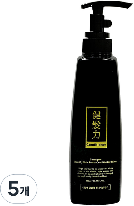 sarangsae 健髮力 頭皮調理潤髮乳, 480ml, 5個