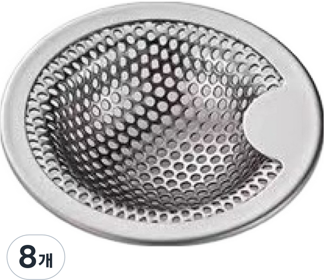 Beulrubokit 不鏽鋼洗臉盆排水口過濾網 S, 8個, 1入