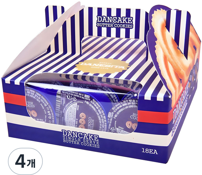 DANESITA Dancake 奶油餅乾 單份包裝, 324g, 4個