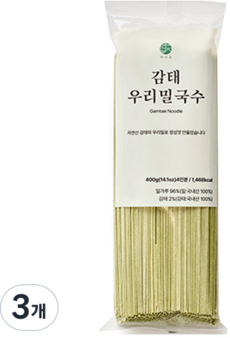 Sea Forest 海帶芽韓國小麥麵 4人份, 3個, 400g