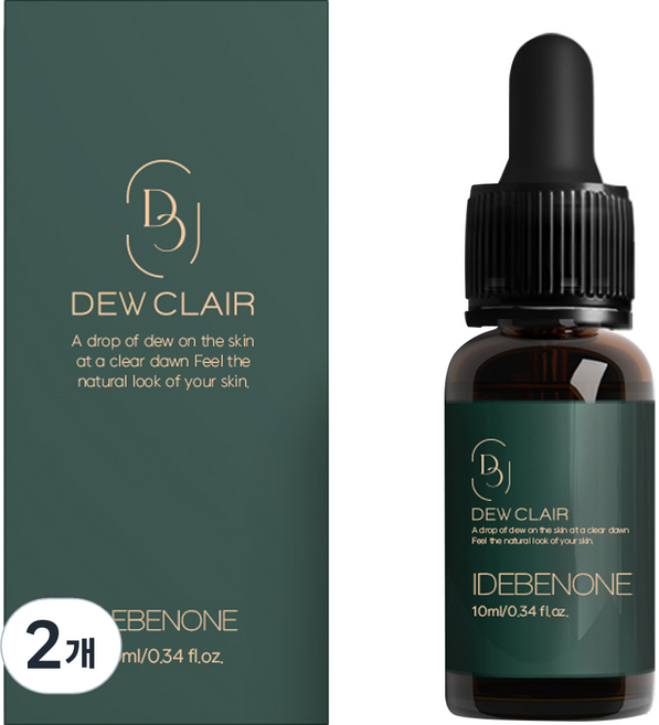 DewClair 艾地苯醌撫紋亮白精華安瓶, 10ml, 2瓶