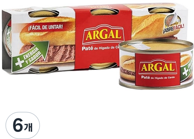 Argal Pâté Gras de Coeur 豬肉加工肉醬 鵝肝醬抹醬, 83g, 6個