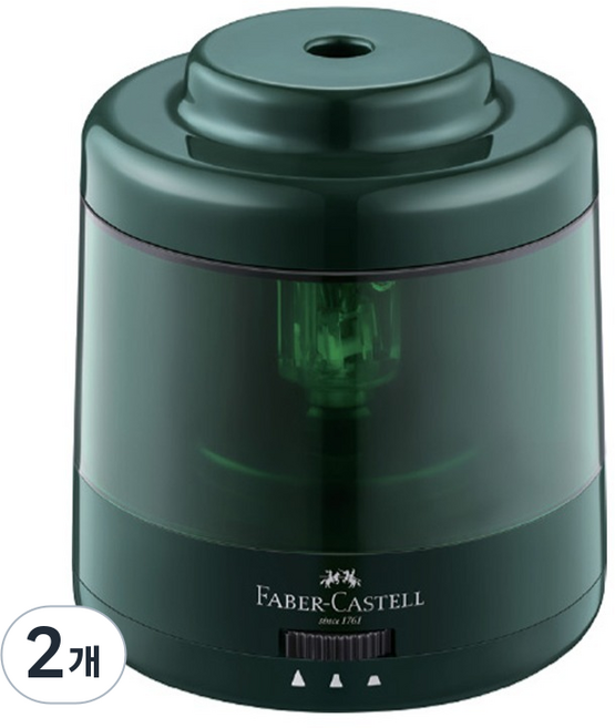 FABER-CASTELL 輝柏 電動削鉛筆機, 綠色, 2個