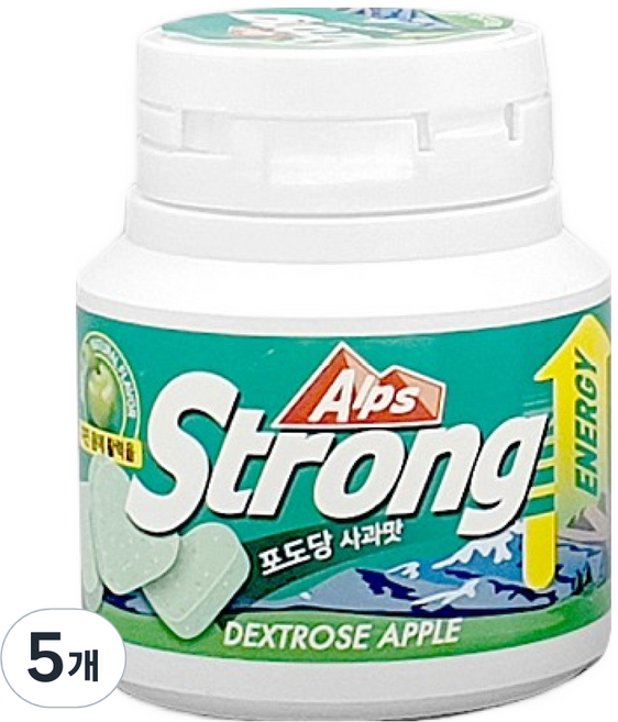 Alps Strong 葡萄糖糖果 蘋果口味, 30錠, 5個