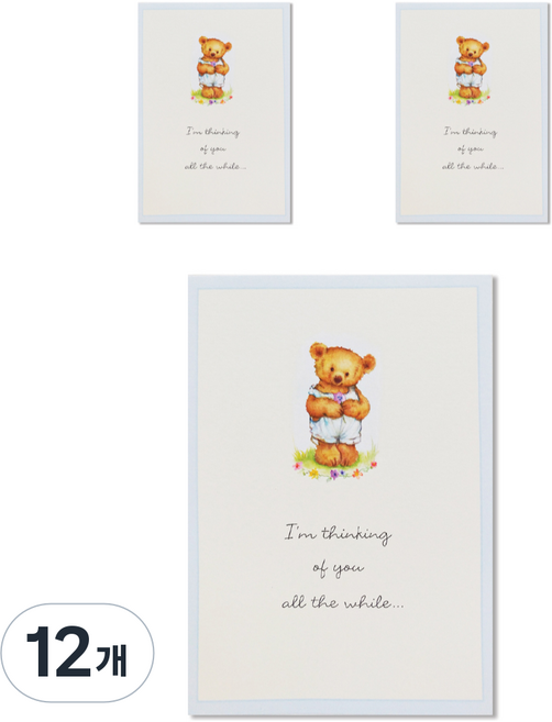 Hallmark 多用途空白卡片, C8163, 12個, 12套