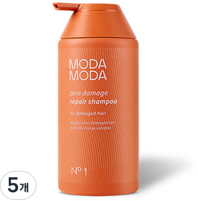 MODA MODA 零損傷修護洗髮精, 5個, 500g