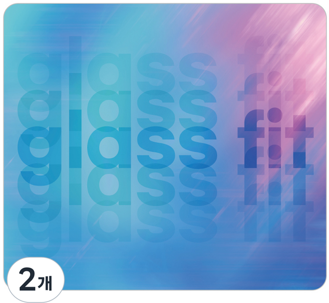 THINKWAY Glassfit 滑鼠墊, 2個, 星雲
