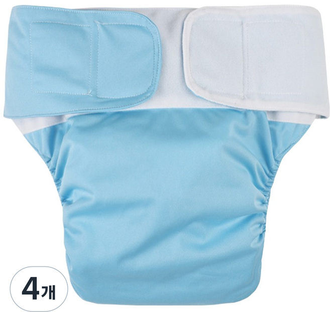 成人用可水洗防漏防水布尿褲, FREE(onesize), 4個, 1入
