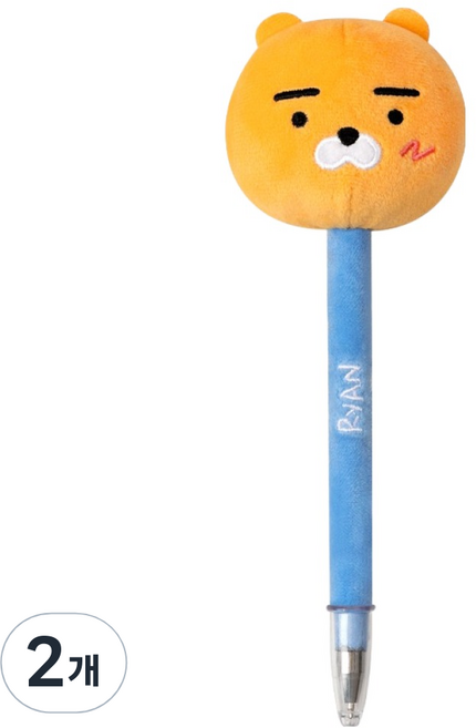 Kakao Friends 娃娃原子筆 0.5mm, 萊恩, 2個