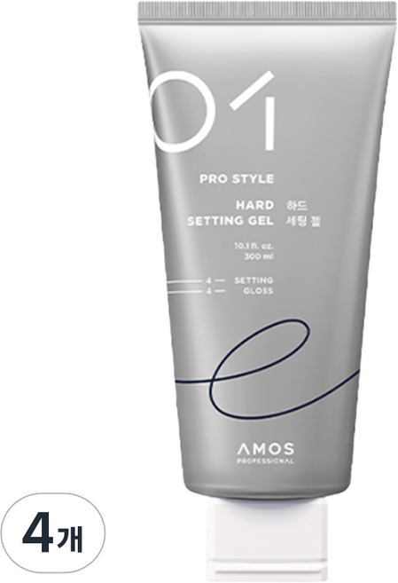 AMOS PROFESSIONAL 愛茉詩 強力定型凝膠, 4個, 300ml