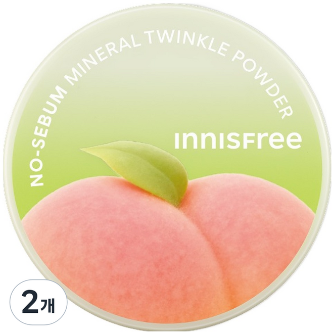 INNISFREE 控油礦物蜜粉, 蜜桃絢爛, 2個
