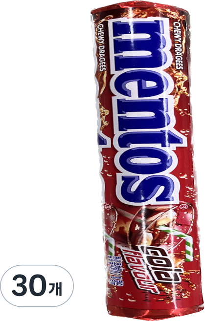 mentos 曼陀珠 可樂味, 30個, 37.5g