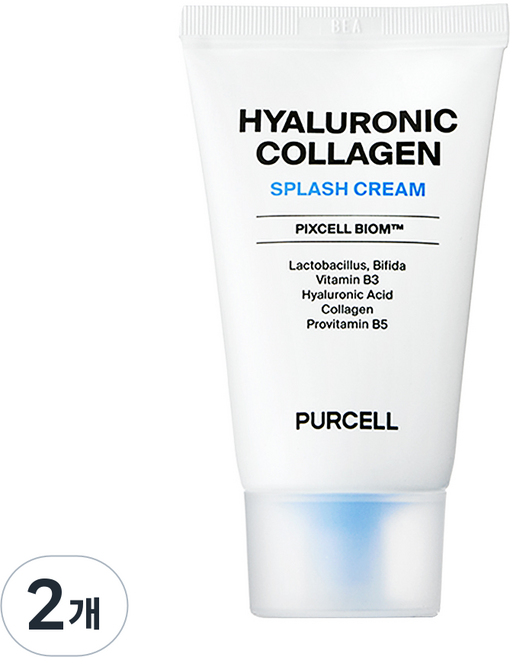 Purcell Pixel Biome 玻尿酸膠原蛋白防潑濺乳霜, 2個, 50ml