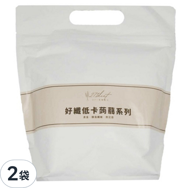 271控醣 好纖低卡蒟蒻麵 Q彈海藻烏龍 6入, 200g, 2袋