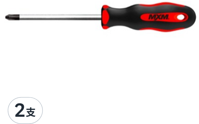 MXM TOOLS M系列 一般型 十字起子 M12103 PH1 x 75mm, 2支