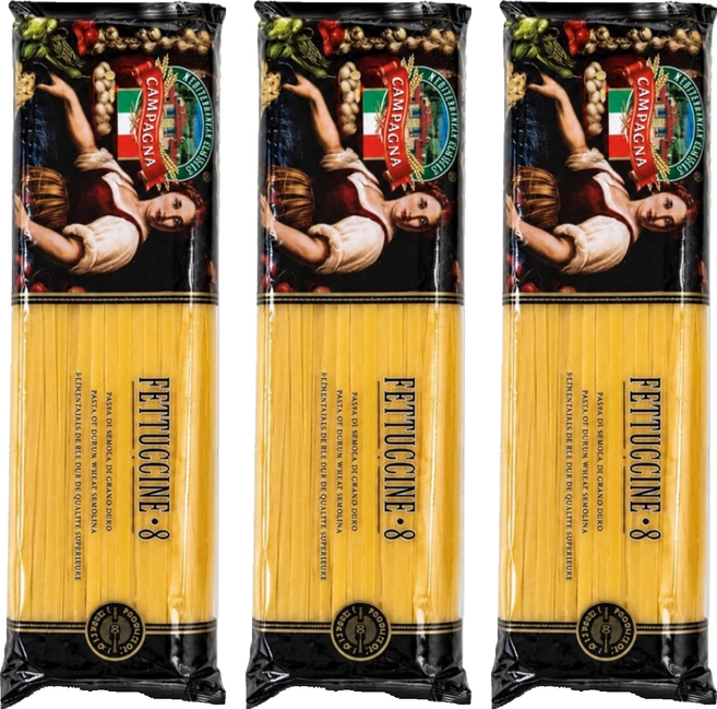 CAMPAGNA 坎佩納寬扁麵 8號, 500g, 3個