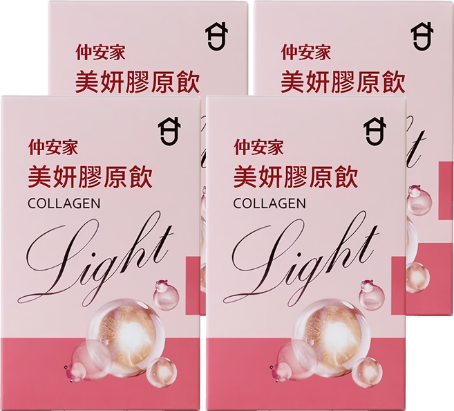 JOIN HOME 仲安家 美妍膠原飲Light 7包, 350ml, 4盒