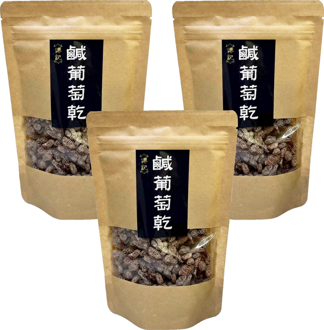 傳記 鹹葡萄乾, 3個, 220g