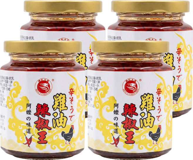 勝記大榮 雞油辣椒醬, 240g, 4個