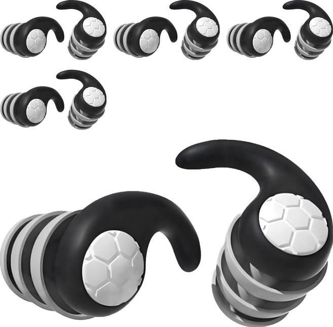 隔音防噪耳塞 黑色, 5個, 1雙