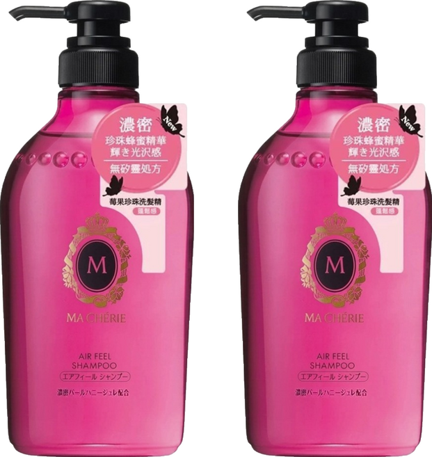 MA CHERIE 瑪宣妮 公司貨 莓果珍珠洗髮精 蓬鬆感, 2件, 450ml