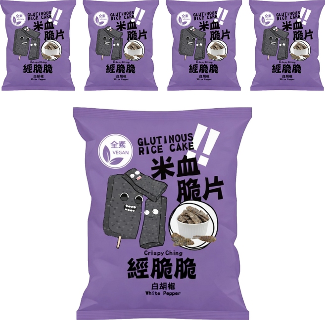 Crispy Ching 經脆脆 米血脆片, 45g, 5個