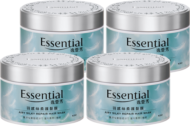 Essential 逸萱秀 羽感絲柔護髮膜, 180g, 4個