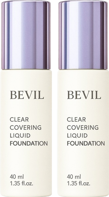 BEVIL 超濾光防護粉底液 40ml, 2個, #21