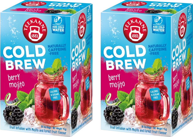 TEEKANNE 恬康樂 COLD BREW 冷泡茶系列 莓果特調茶, 2.5g, 2套, 18個裝