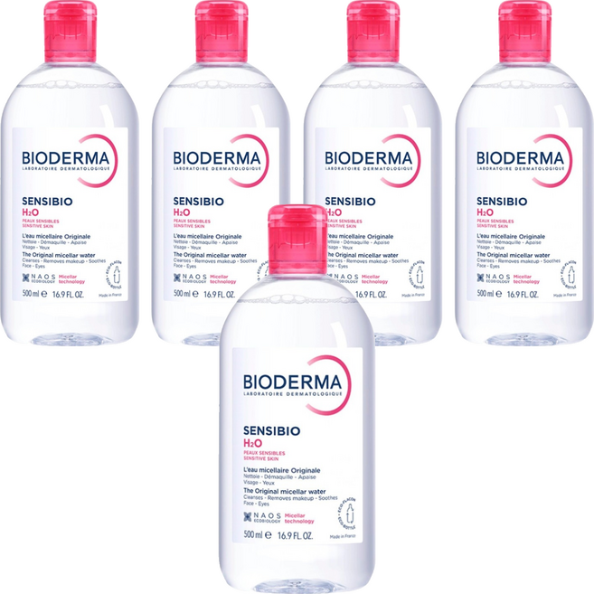 BIODERMA H2O高效潔膚液, 5件, 500ml