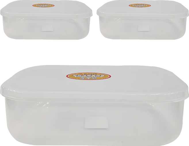 YI SHUIN 亞晨 皇家冷藏萬用盒 K-2047 264 x 186 x 78mm 220g 2.5L, 1個, 3個
