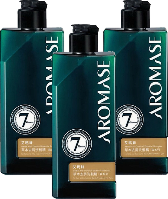 AROMASE 艾瑪絲 森系列 草本去屑洗髮精, 3件, 90ml