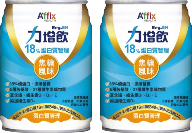 Affix 艾益生 Reg.EN 力增飲 18%蛋白質管理 焦糖風味, 2個, 237ml