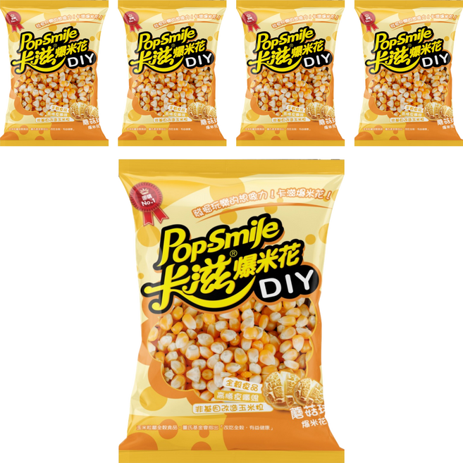 Pop-Smile 卡滋 DIY玉米粒 蘑菇球, 300g, 5個