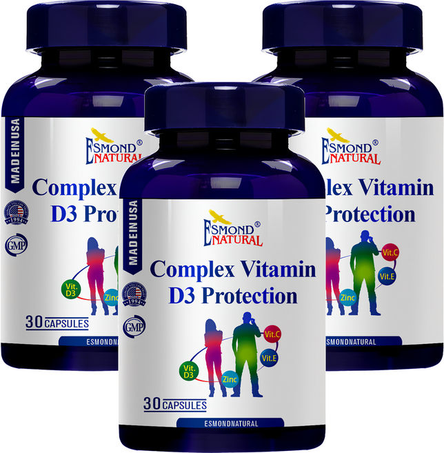ESMOND NATURAL 愛司盟 複方維生素D3防護膠囊, 30顆, 3罐