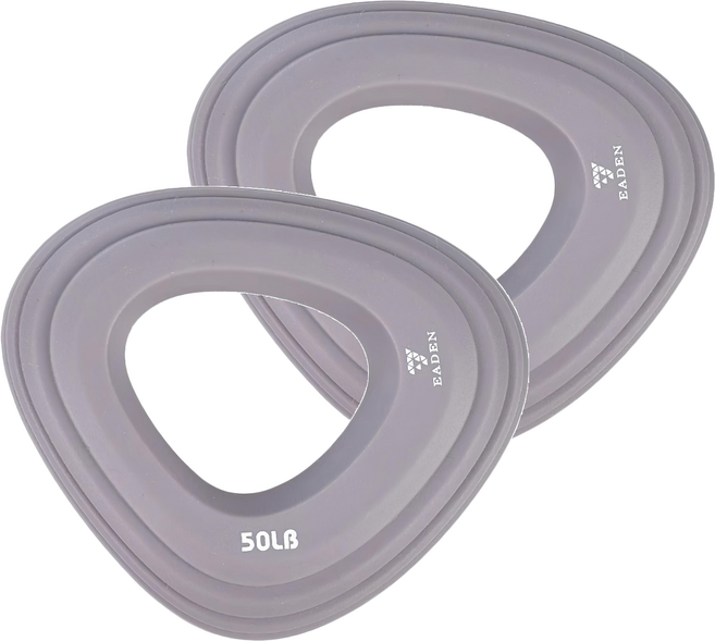 AD-ROCKET Grip ring 握力訓練器 握力圈 指力 50磅 72g, 灰色, 2個