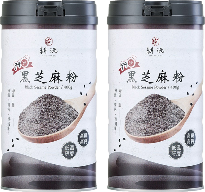 GENG YUAN 耕沅 94細高鈣黑芝麻粉, 400g, 2個