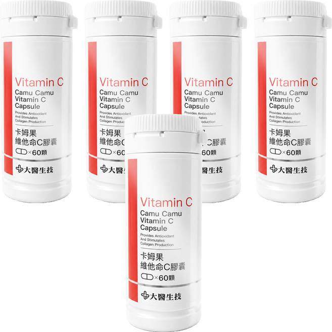 大醫生技 卡姆果維他命C膠囊, 5個, 60顆