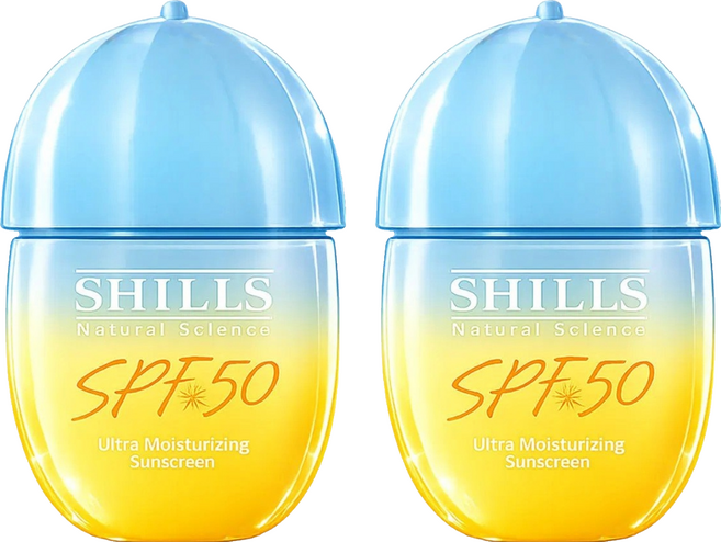 SHILLS 舒兒絲 很耐曬超清爽水感UV防曬乳 潤色型 SPF50, 2件, 40ml