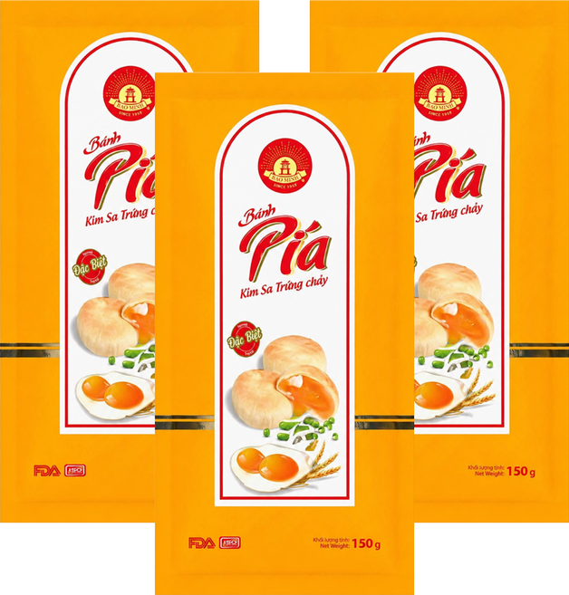 BAO MINH 流沙蛋黃派, 150g, 3包