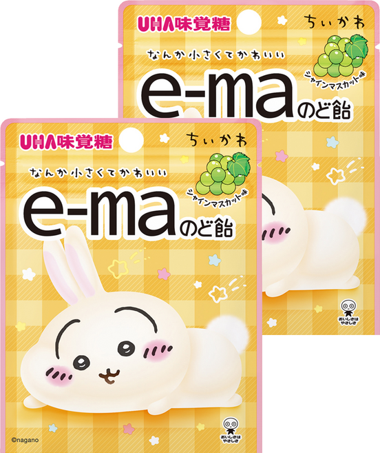 e-ma 吉伊卡哇 白葡萄味 款式隨機, 23g, 2個