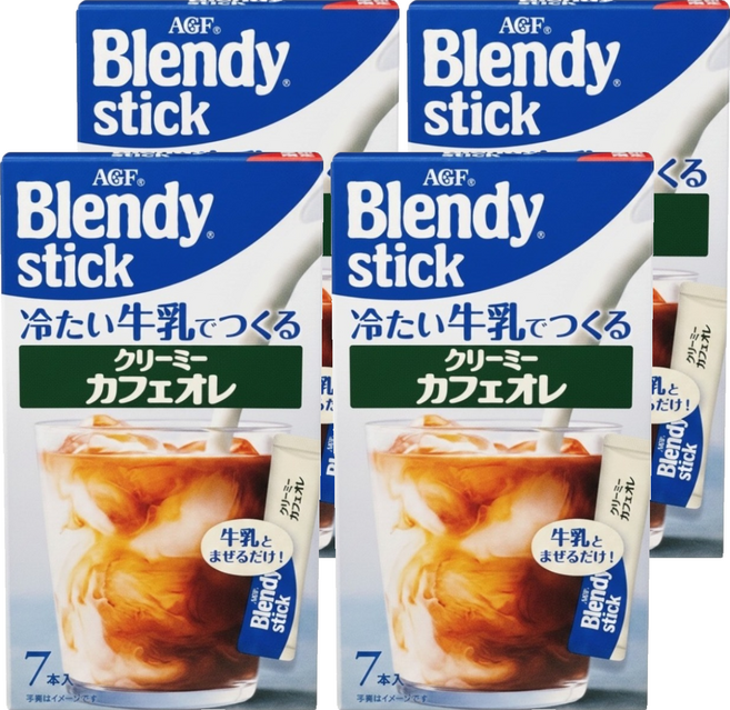 Blendy stick 奶香咖啡, 6.5g, 4套, 7個裝