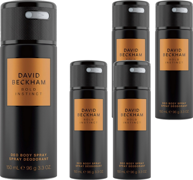 David Beckham 同名香體噴霧 天生無懼, 5個, 150ml