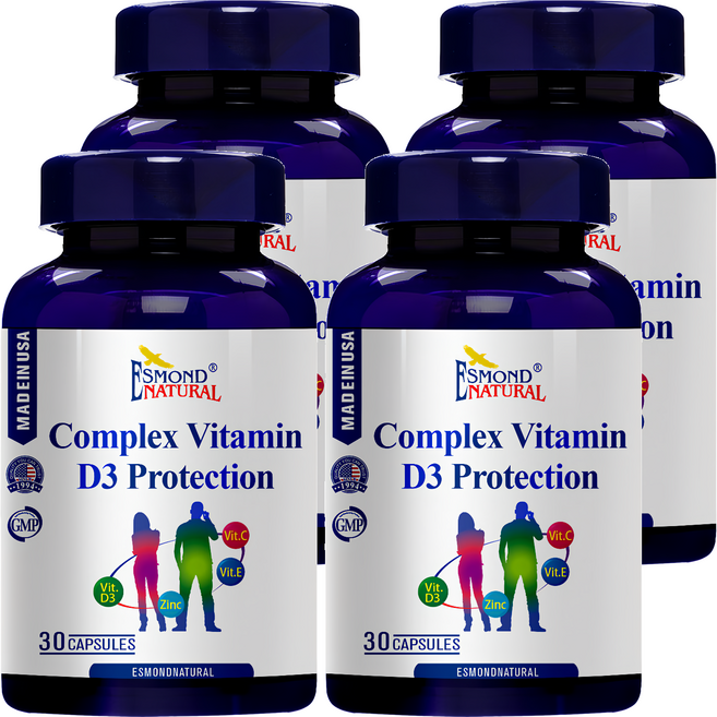 ESMOND NATURAL 愛司盟 複方維生素D3防護膠囊, 30顆, 4罐