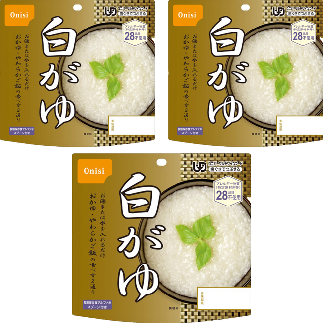 Onisi 尾西 乾燥餐 白粥, 42g, 3個