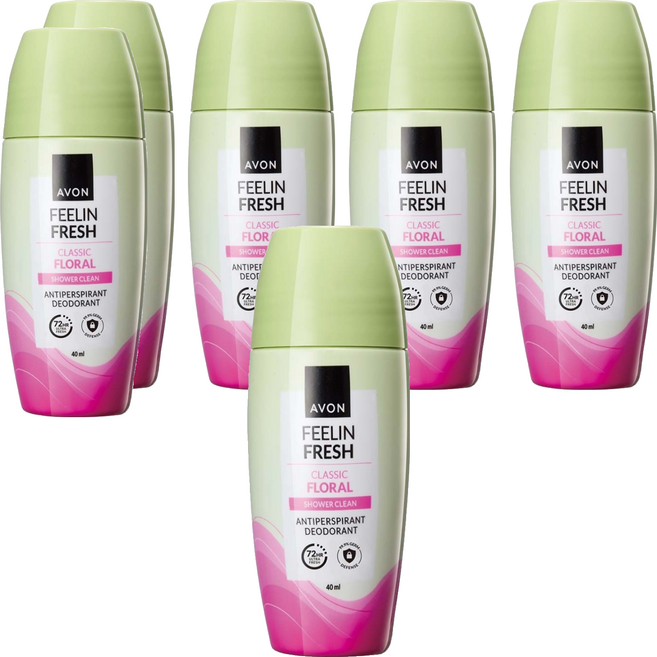 AVON 雅芳 典雅花香體香劑 升級版, 6個, 40ml