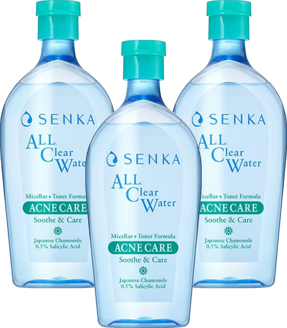 SENKA 專科 超微米淨荳卸妝水, 3件, 400ml