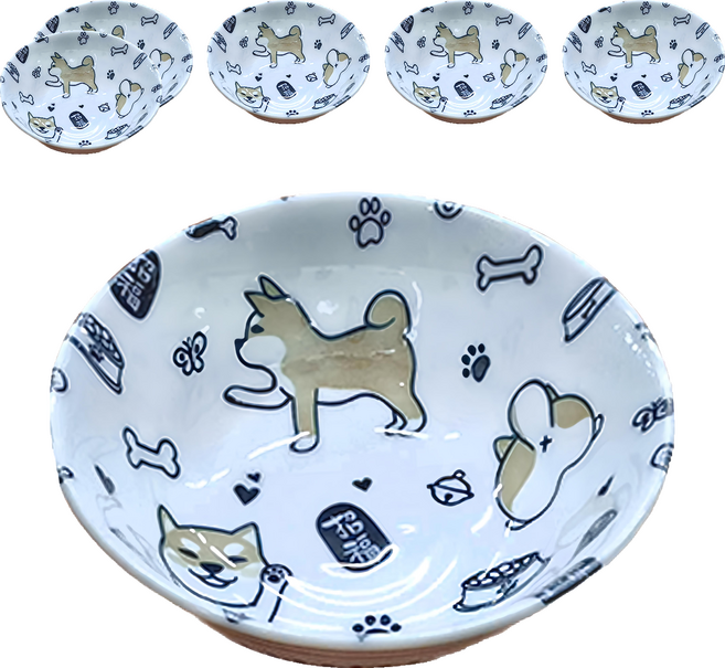 Ciao Li 僑俐餐瓷 柴犬6井, 柴犬, 6個