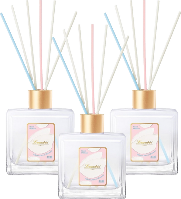 Laundrin' 朗德林 旬選系列擴香, 3個, 80ml, 櫻花